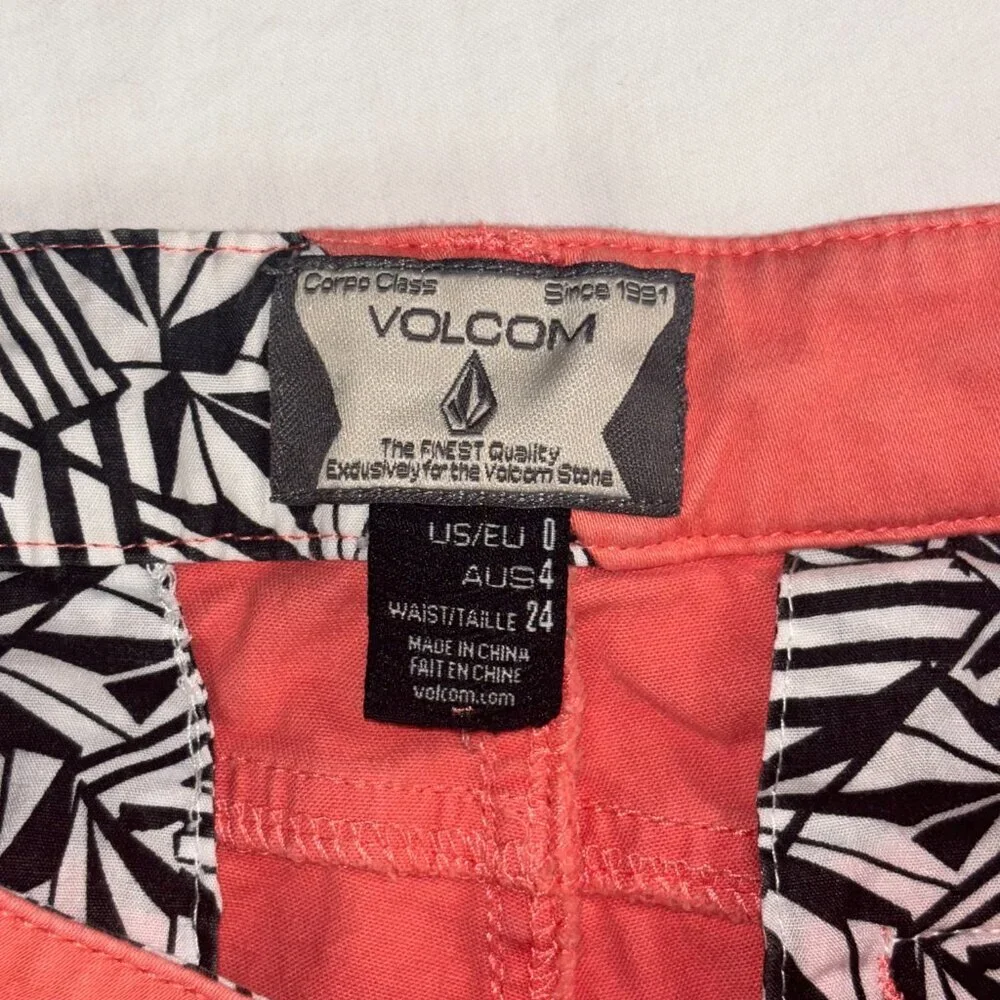 Volcom Coral Low Rise Stretch Shorts - Size 0 (24) - Picture 3 of 6